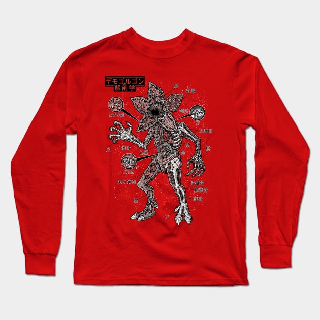 Demogorugon Anatomy Long Sleeve T-Shirt by Firebrander